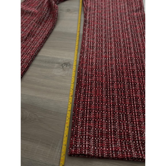 Zara Womens Red Black Tweed Knit Wide Leg Trousers Pants 5584/002/600 Size M NEW - Picture 8 of 8